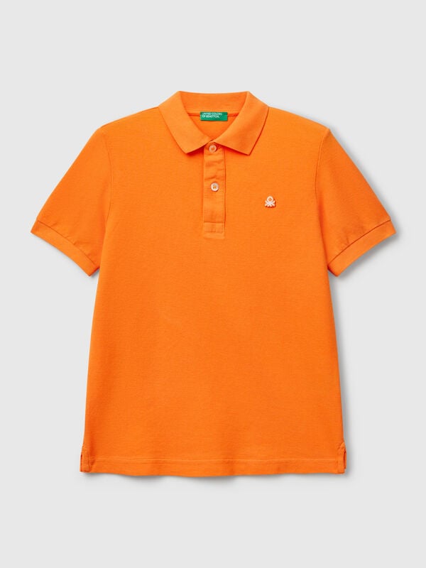 Polo slim fit de algodón puro Niño