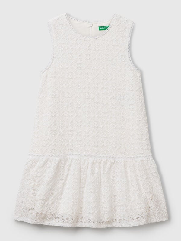 Vestido de encaje con volante Niña