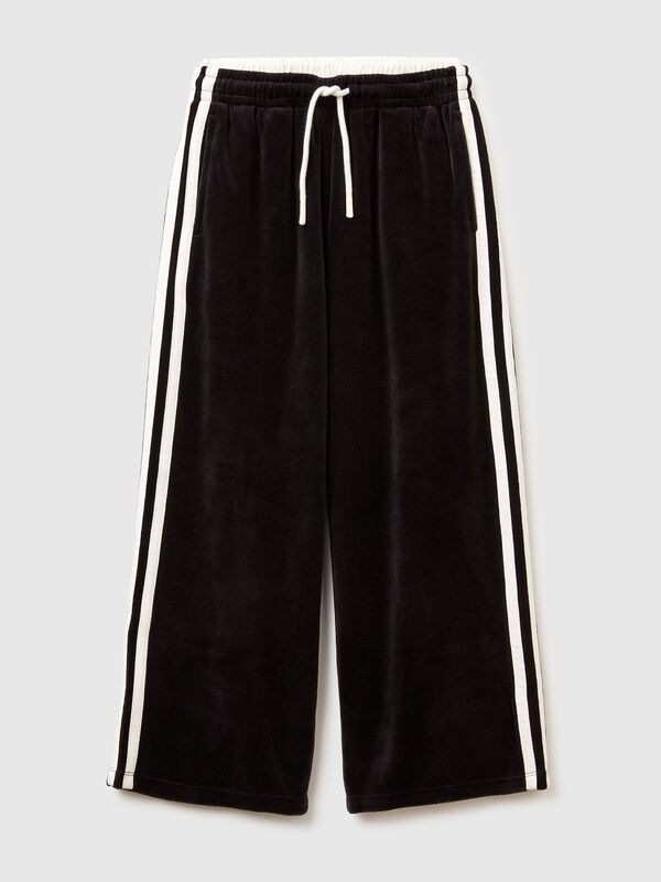 Pantalones anchos de chenilla Niña