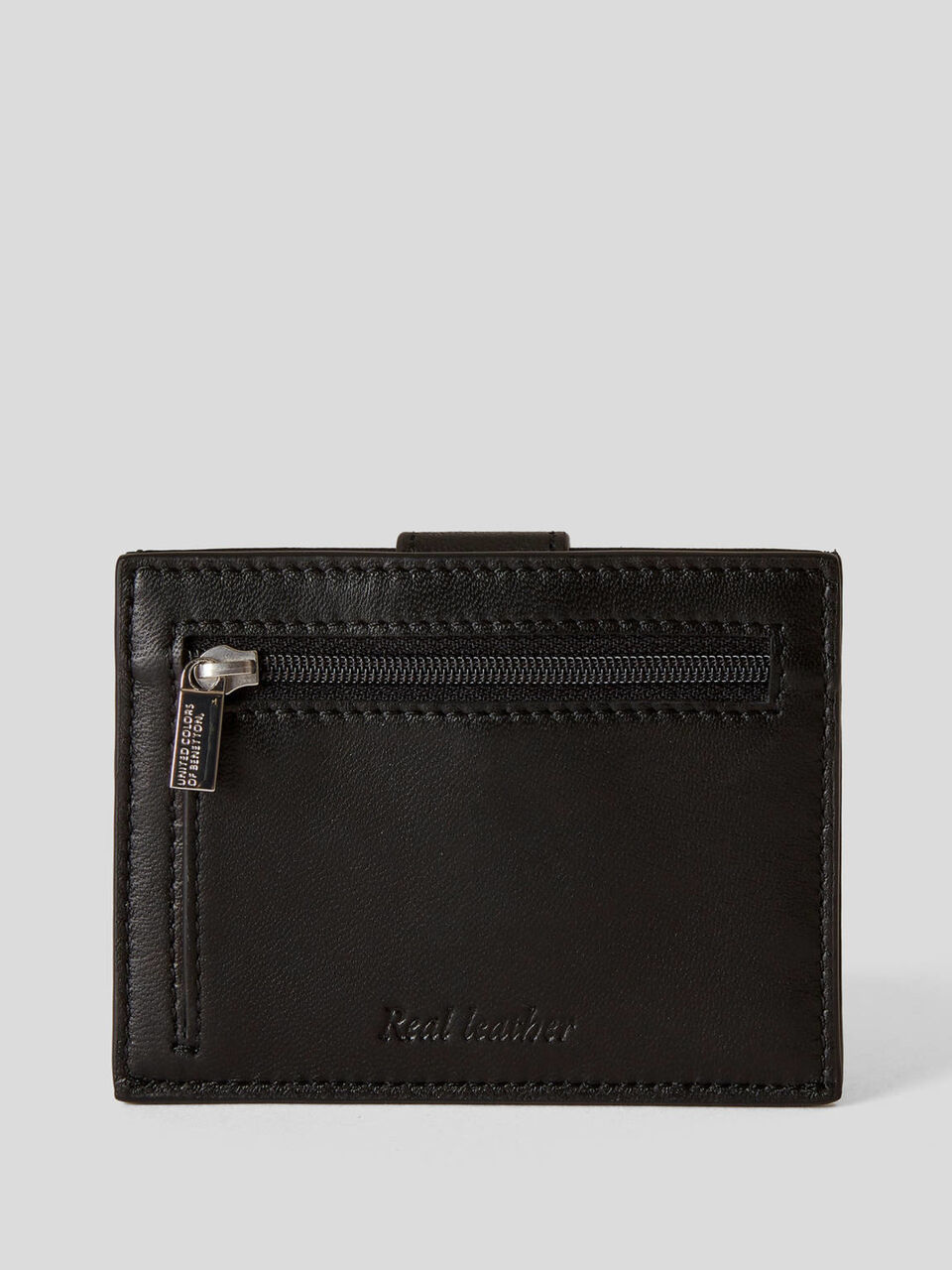 Cartera compacta de piel auténtica image number 2