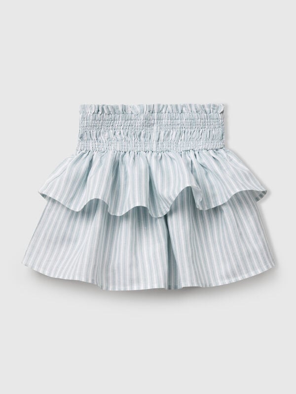 Falda de rayas con volantes Niña