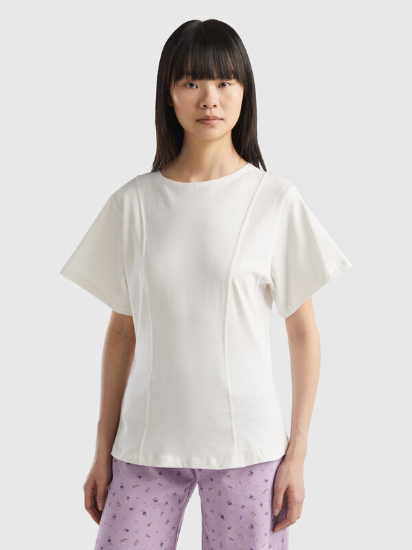 Camisetas mujer manga corta de algodón