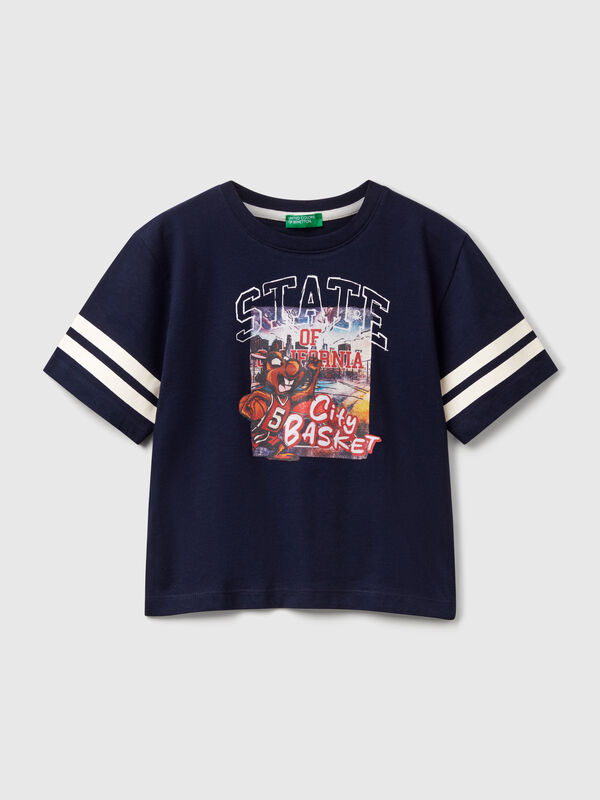 Camiseta over fit con estampado fotográfico Niño
