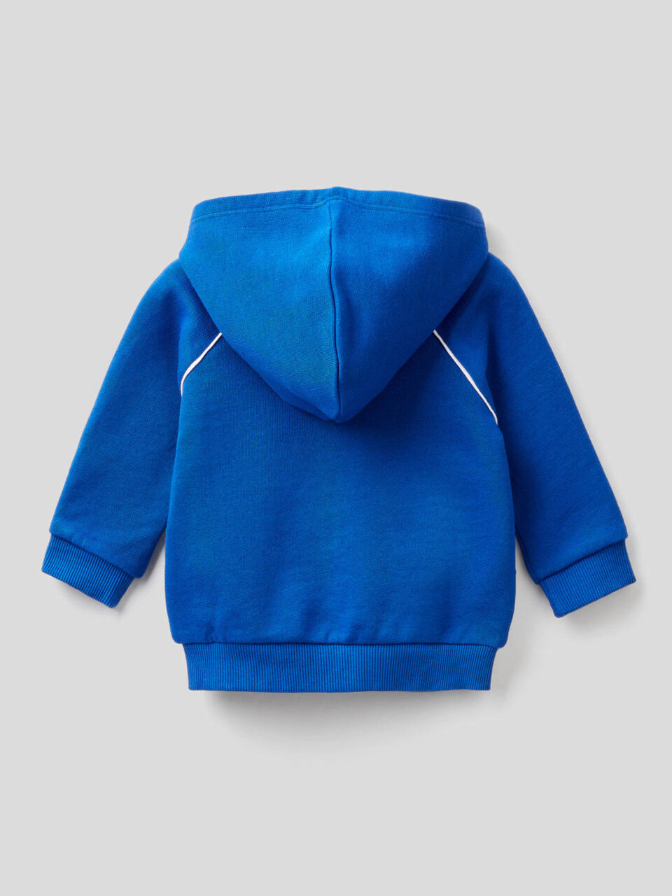 Sudadera de algodón con cremallera y capucha image number 2