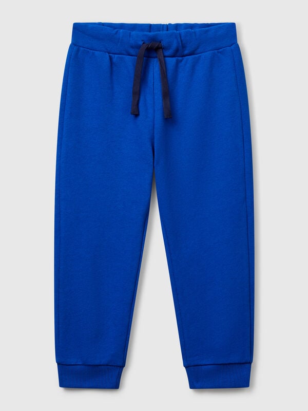 Pantalones de algodón con logo Niño