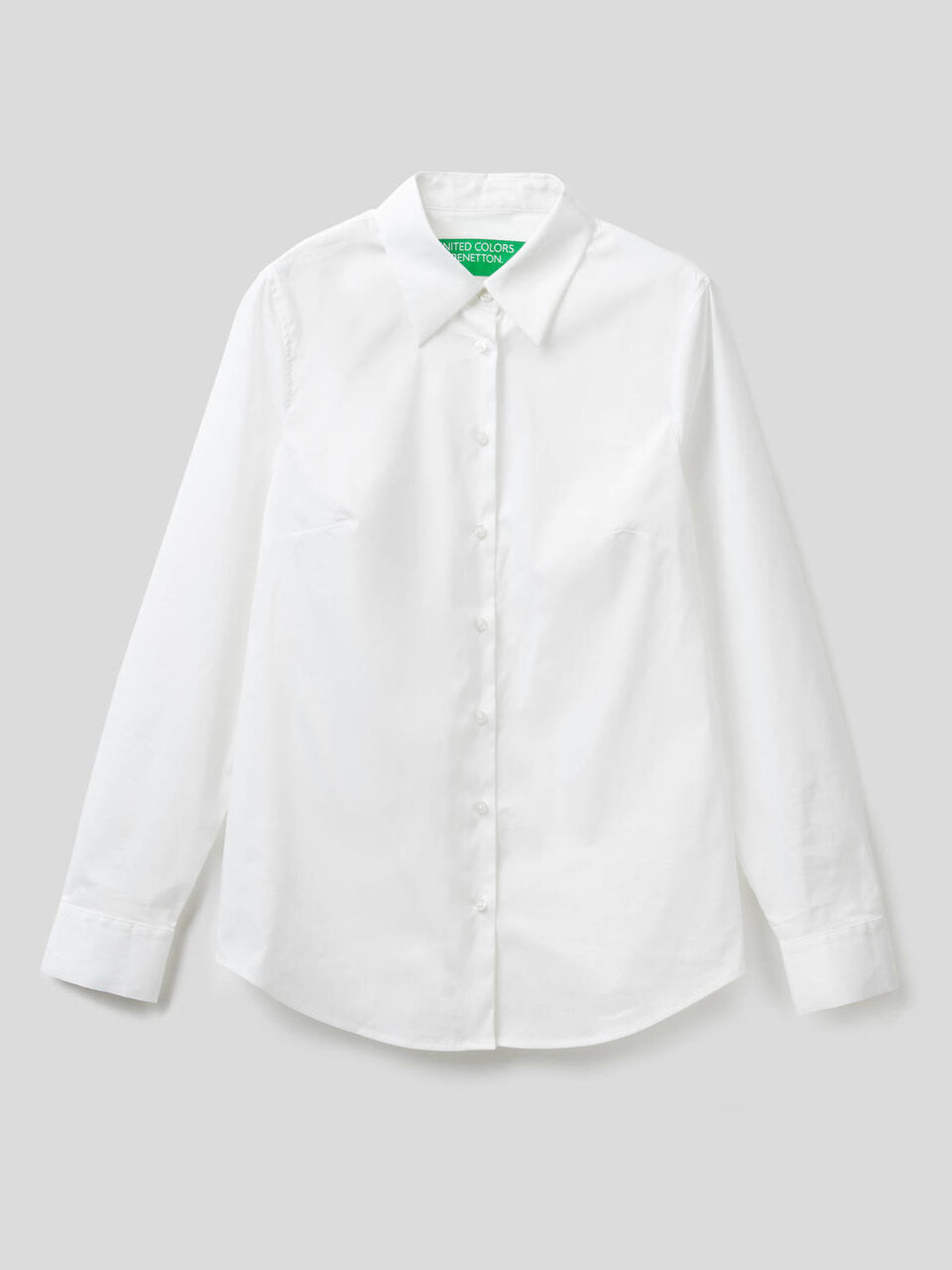 Camisa de algodón elástico mixto image number 1