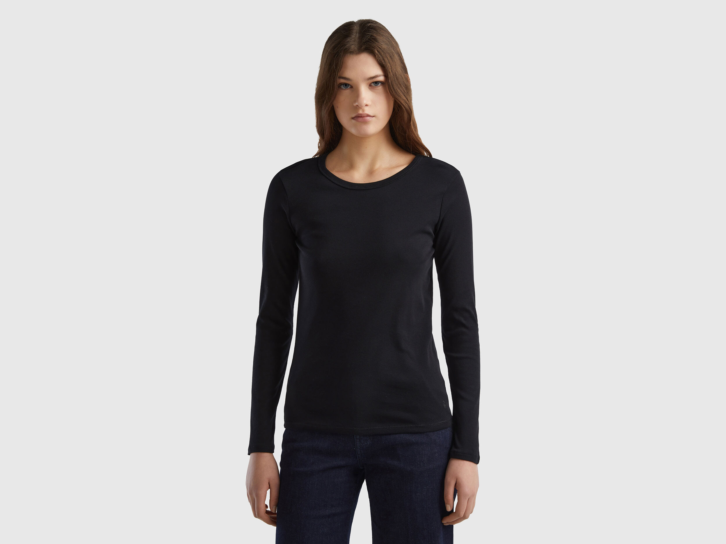 Benetton camisetas manga larga mujer clearance