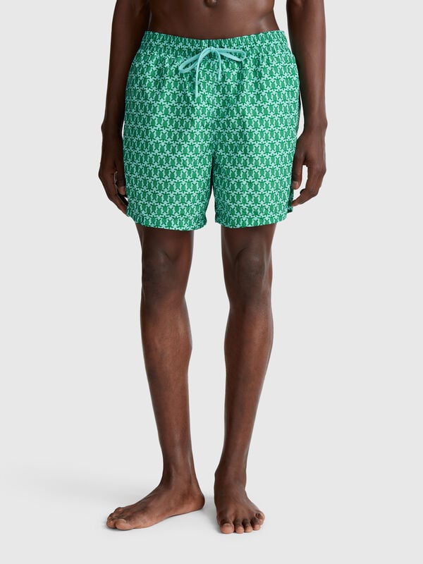 Bañador de nailon estampado Hombre