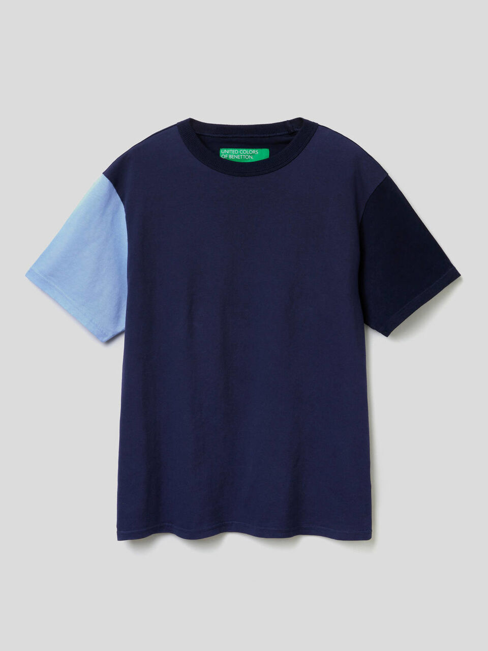 Camiseta color block de manga corta image number 1