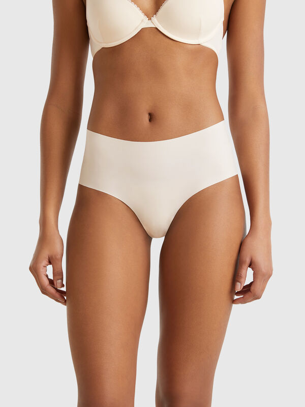 Culotte elástico con encaje Mujer