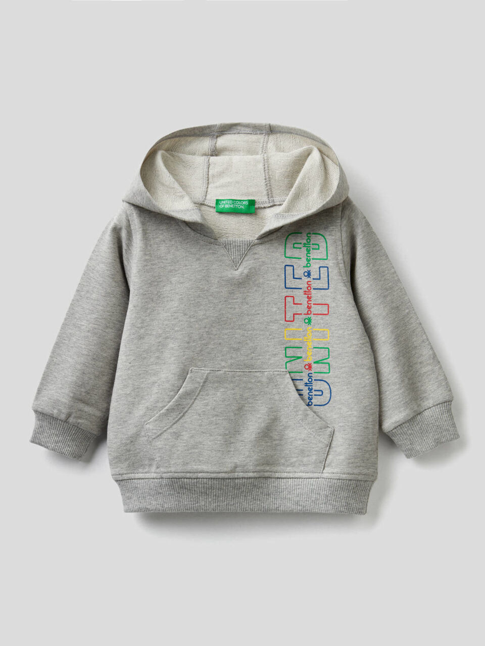 Sudadera de algodón elástico con capucha image number 1