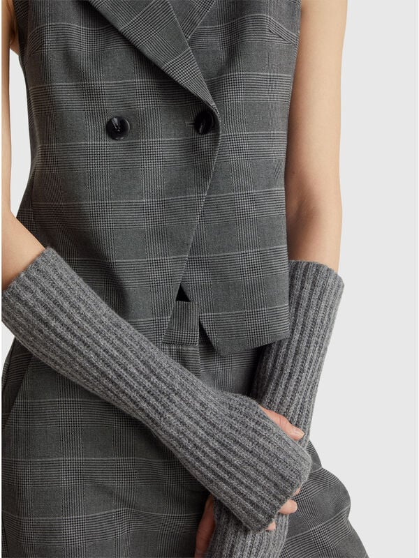 Chaleco cruzado Príncipe de Gales Mujer