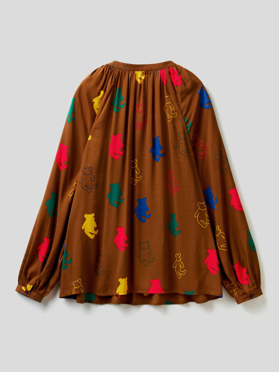 Blusa estampada de viscosa sostenible image number 2