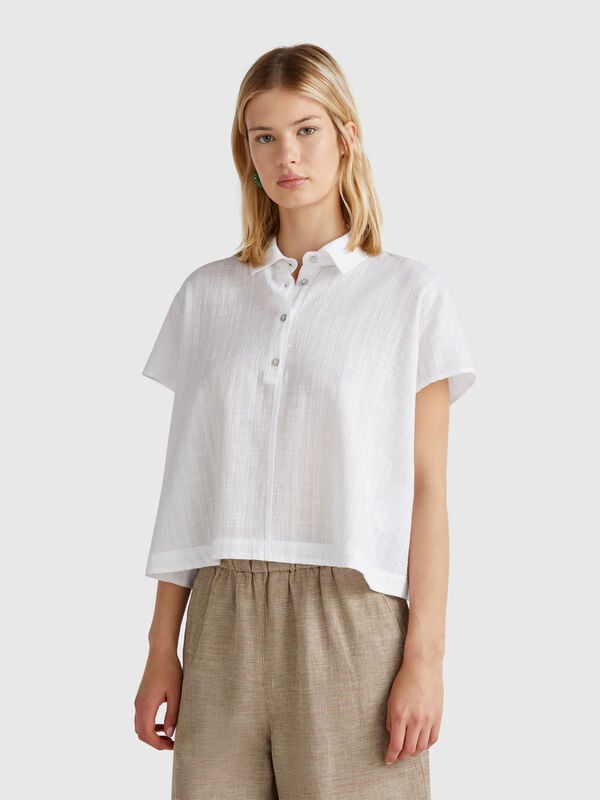 Camisa ligera de manga corta Mujer