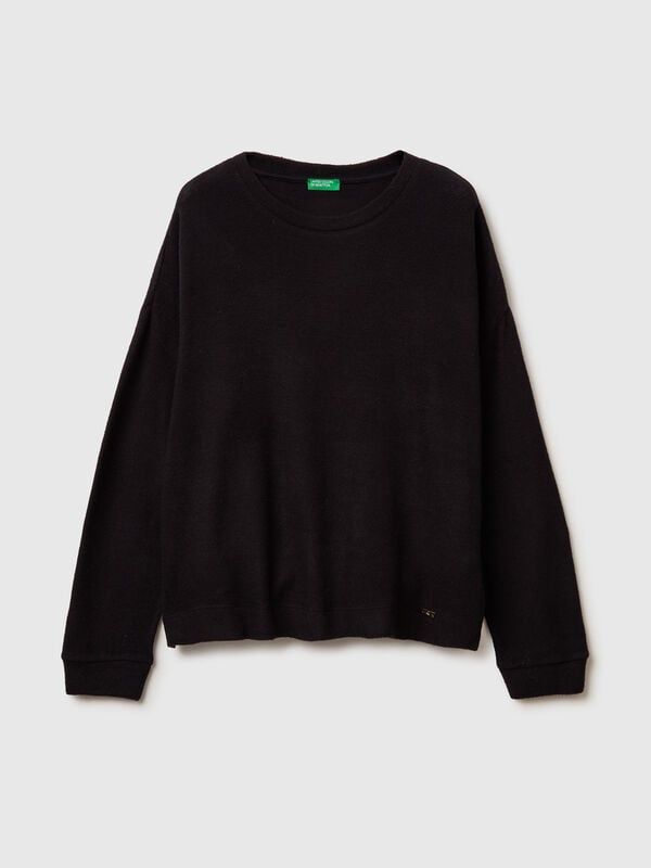 Suéter cálido de algodón elástico Mujer