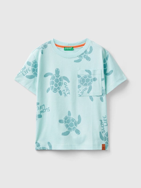 Camiseta con estampado de tortugas Niño