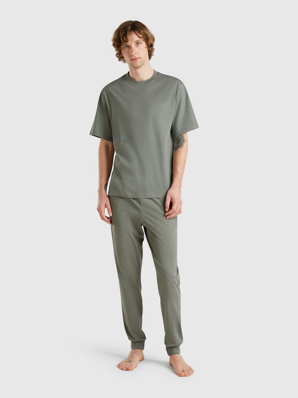Pantalón con elástico con logo Hombre