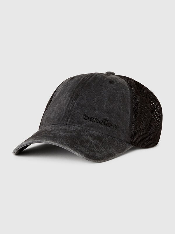 Gorra de béisbol de algodón y malla. Hombre