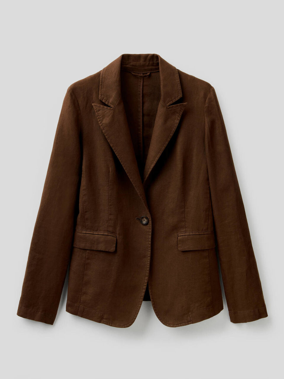 Blazer entallado de 100% lino image number 1