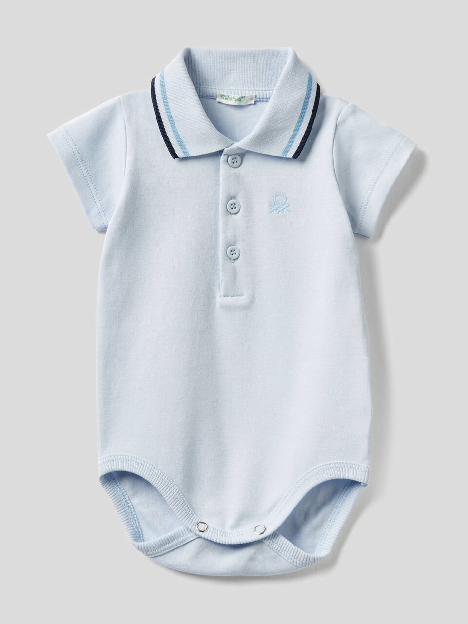 Body de estilo polo de algodón orgánico image number 1