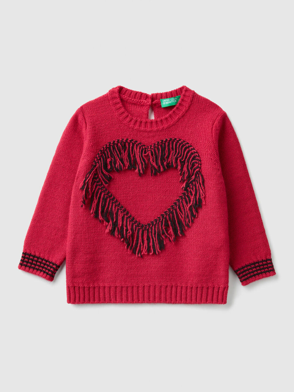 Jersey con corazón y flecos image number 1