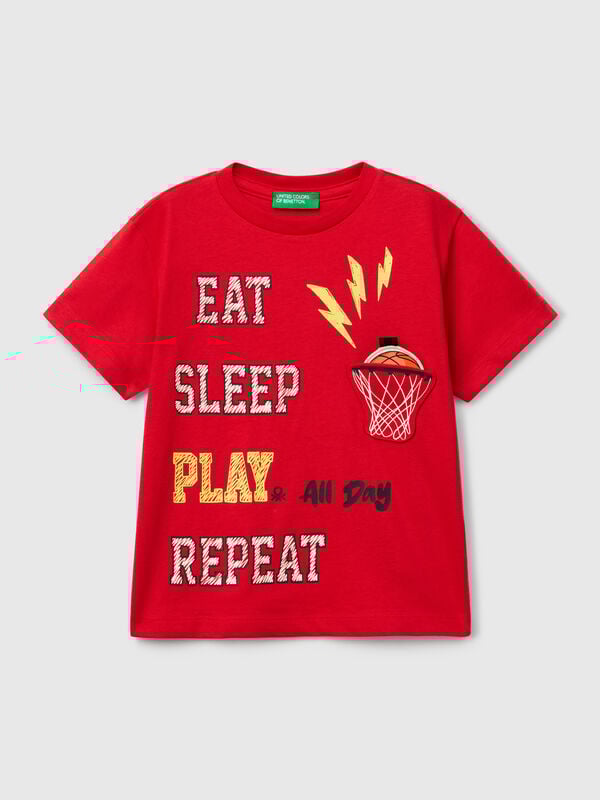 Camiseta con aplicación Niño