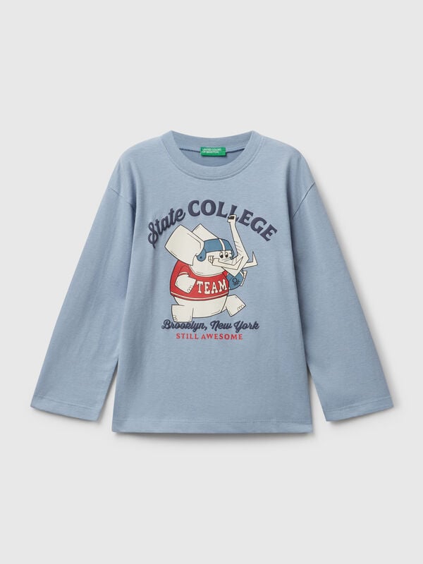 Camiseta de manga larga con estampado Niño