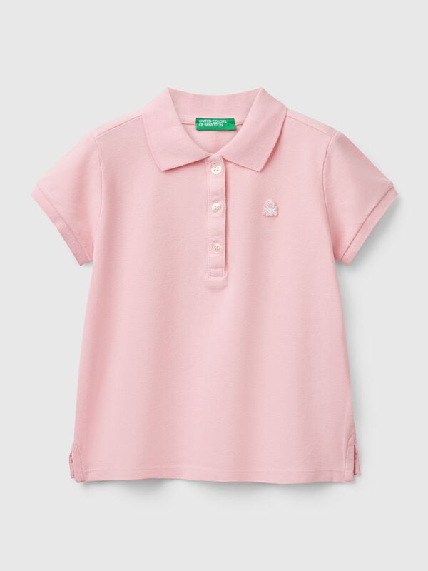 Polo de manga corta de algodón  Niña