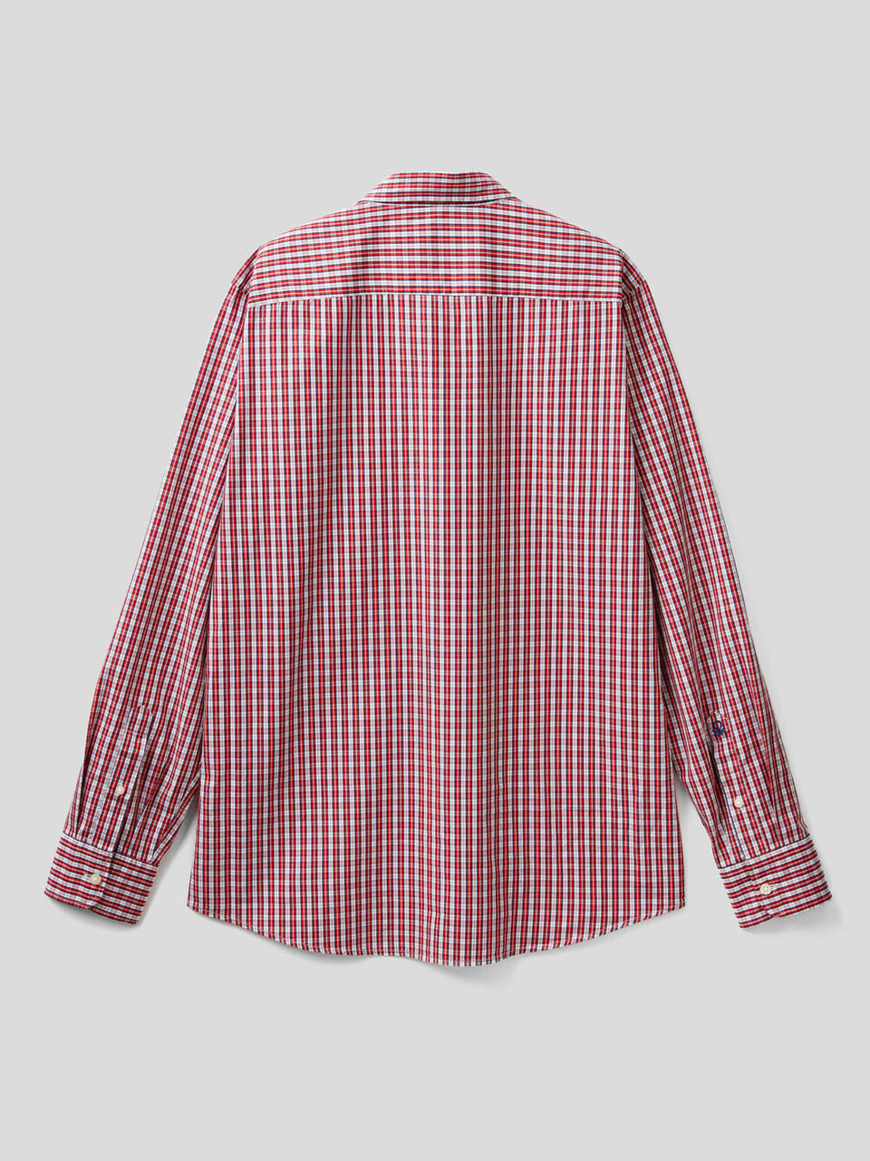 Camisa slim fit de algodón teñida en hilo image number 2