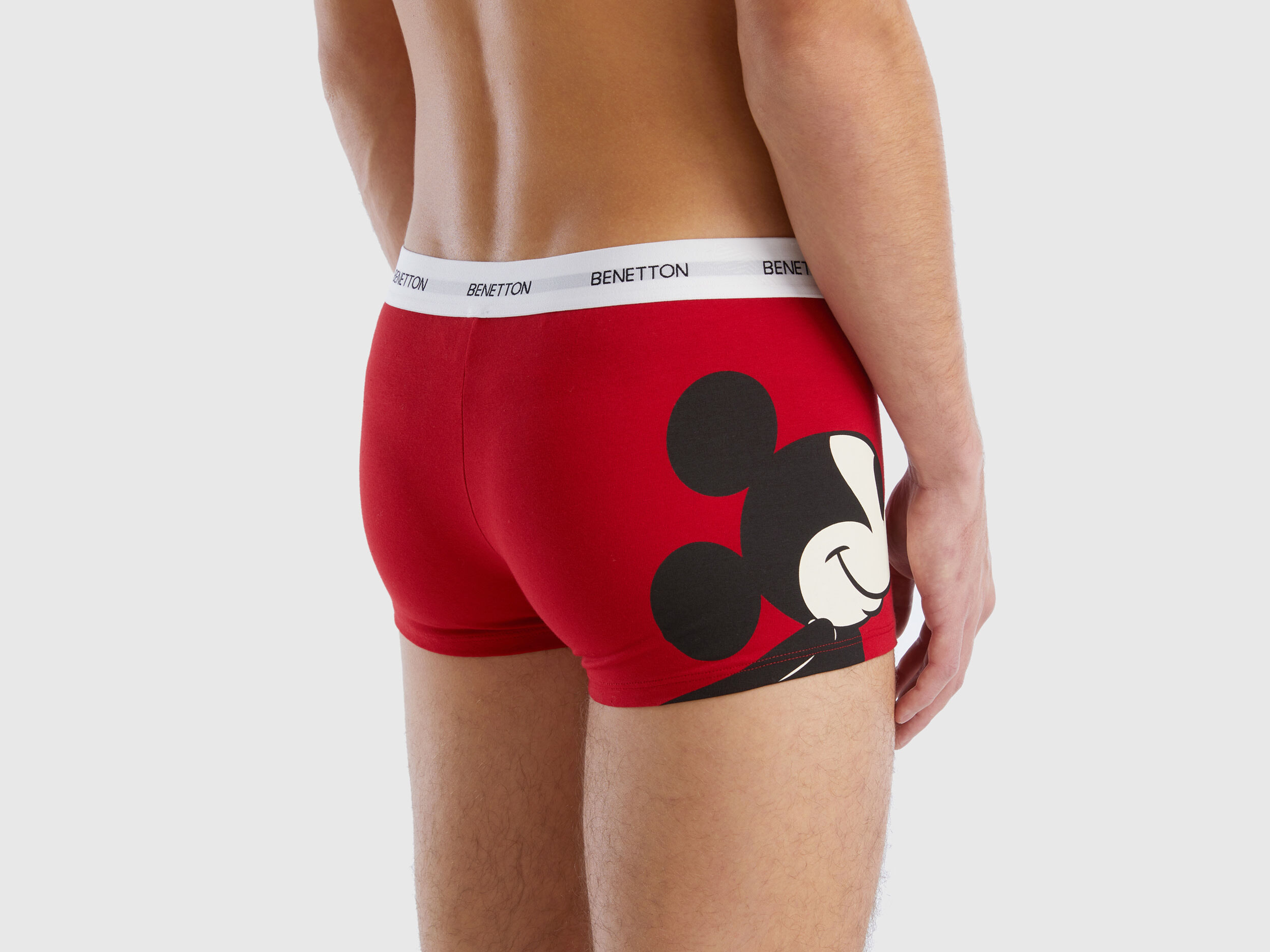 B xer de Mickey Mouse de algod n el stico Rojo Benetton