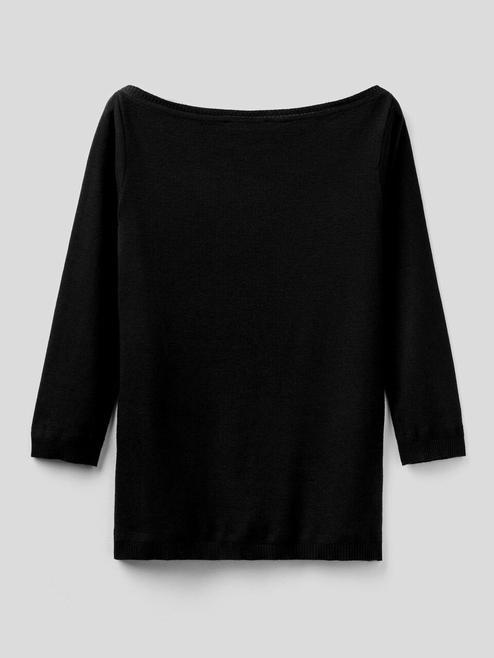 Jersey de 100 % algodón con escote barco image number 2