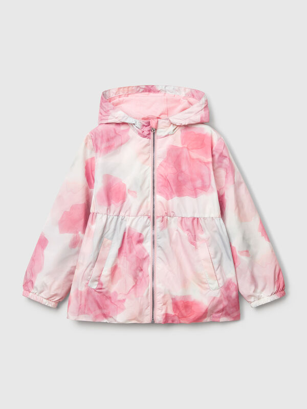 Chaqueta de nailon estampada Niña