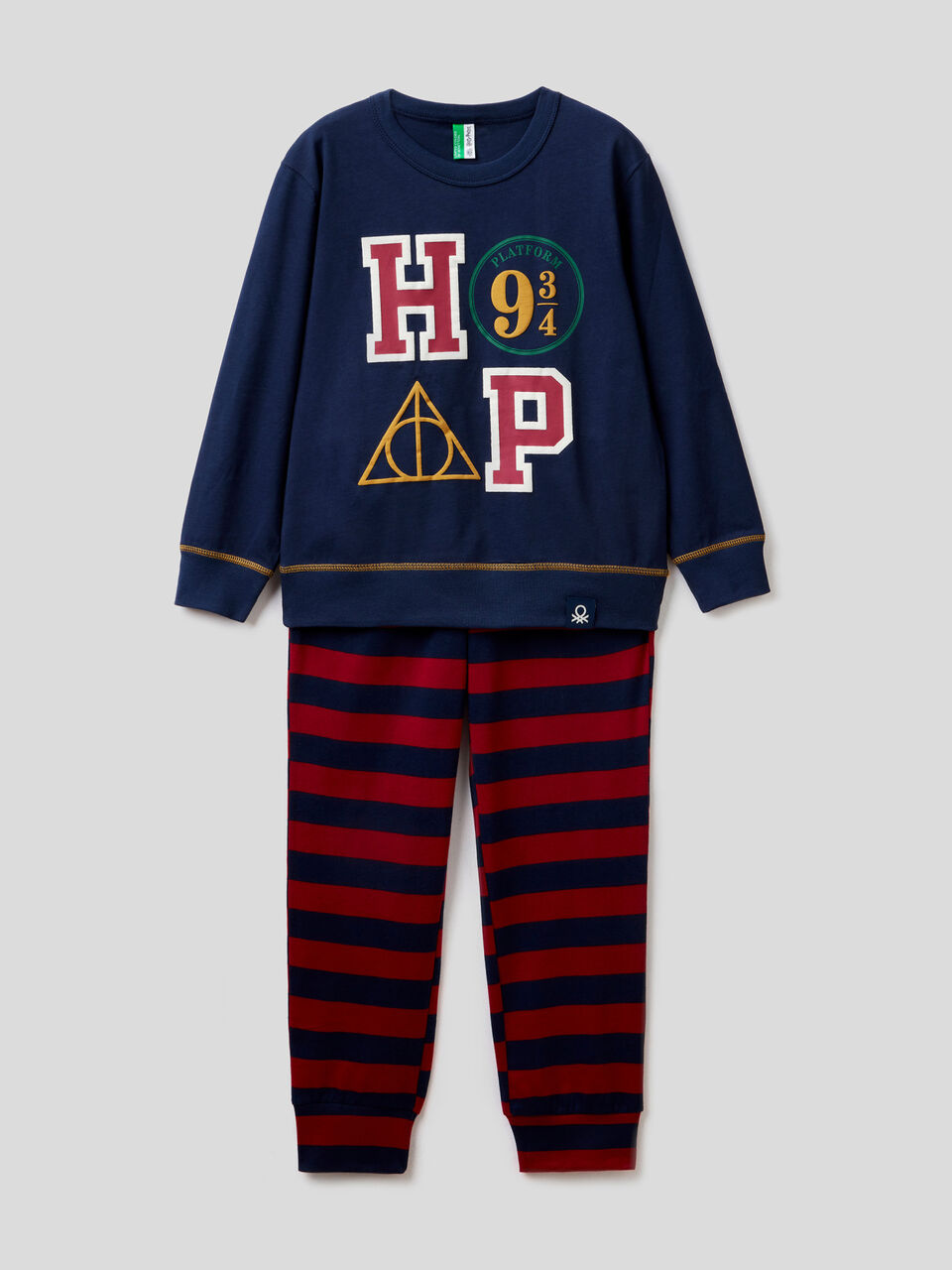 infancia unidad patrón Pijama de Harry Potter de algodón cálido - Azul Oscuro | Benetton