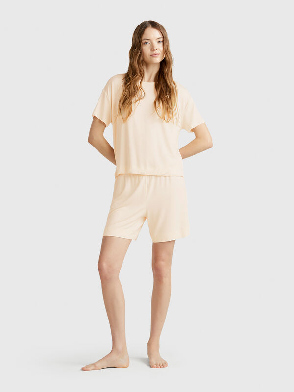 Pantalón corto de Modal® elástico Mujer