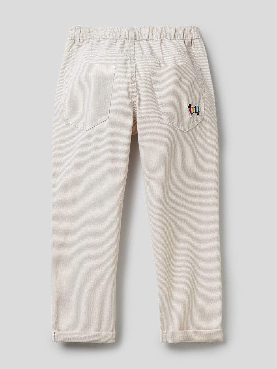 Pantalón de rayas de 100% algodón image number null
