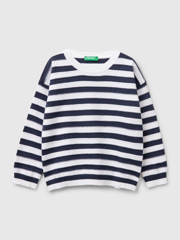 Jersey de rayas en mezcla de algodón  Niño
