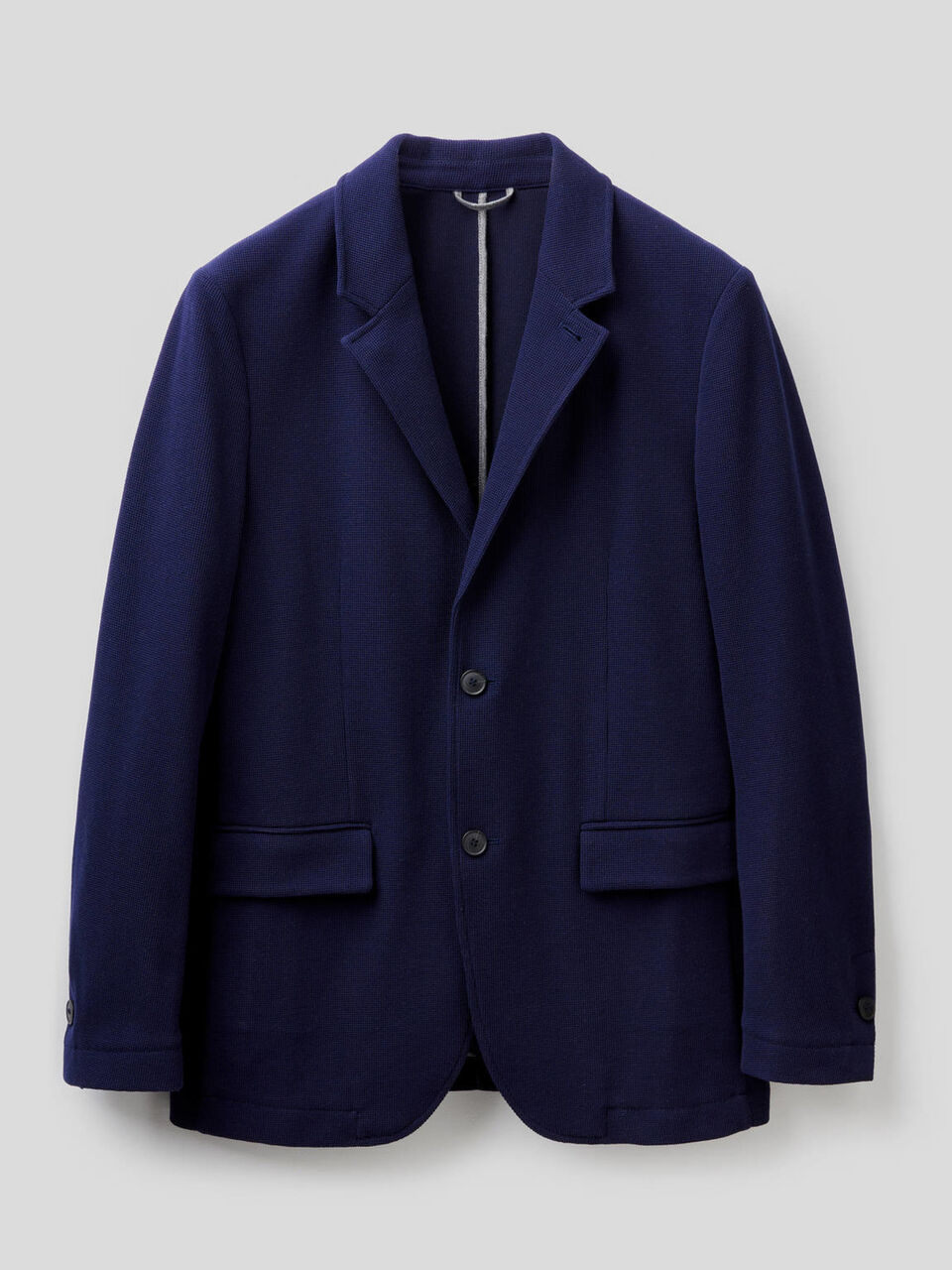 Blazer de algodón mixto labrado image number 1