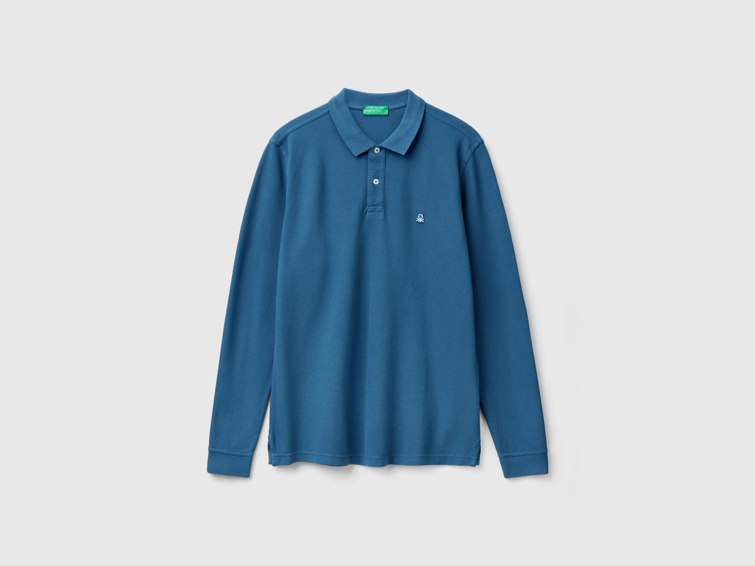 Polo manga larga benetton best sale