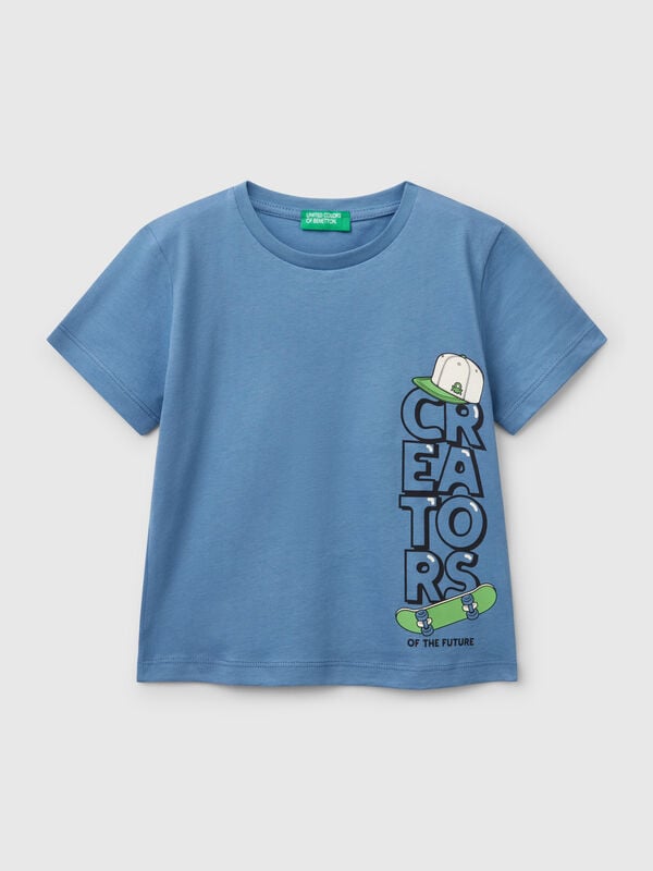 Camiseta de algodón con estampado Niño
