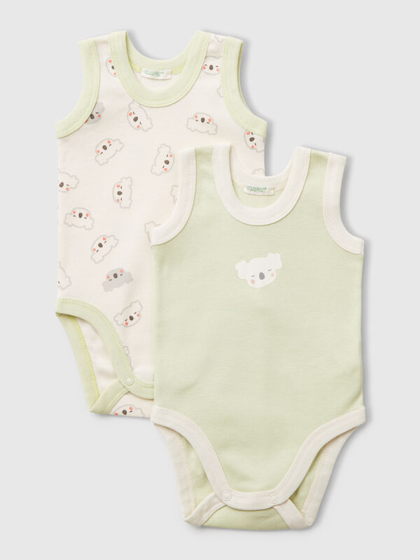 Dos bodis camisola estampados Recién nacidos