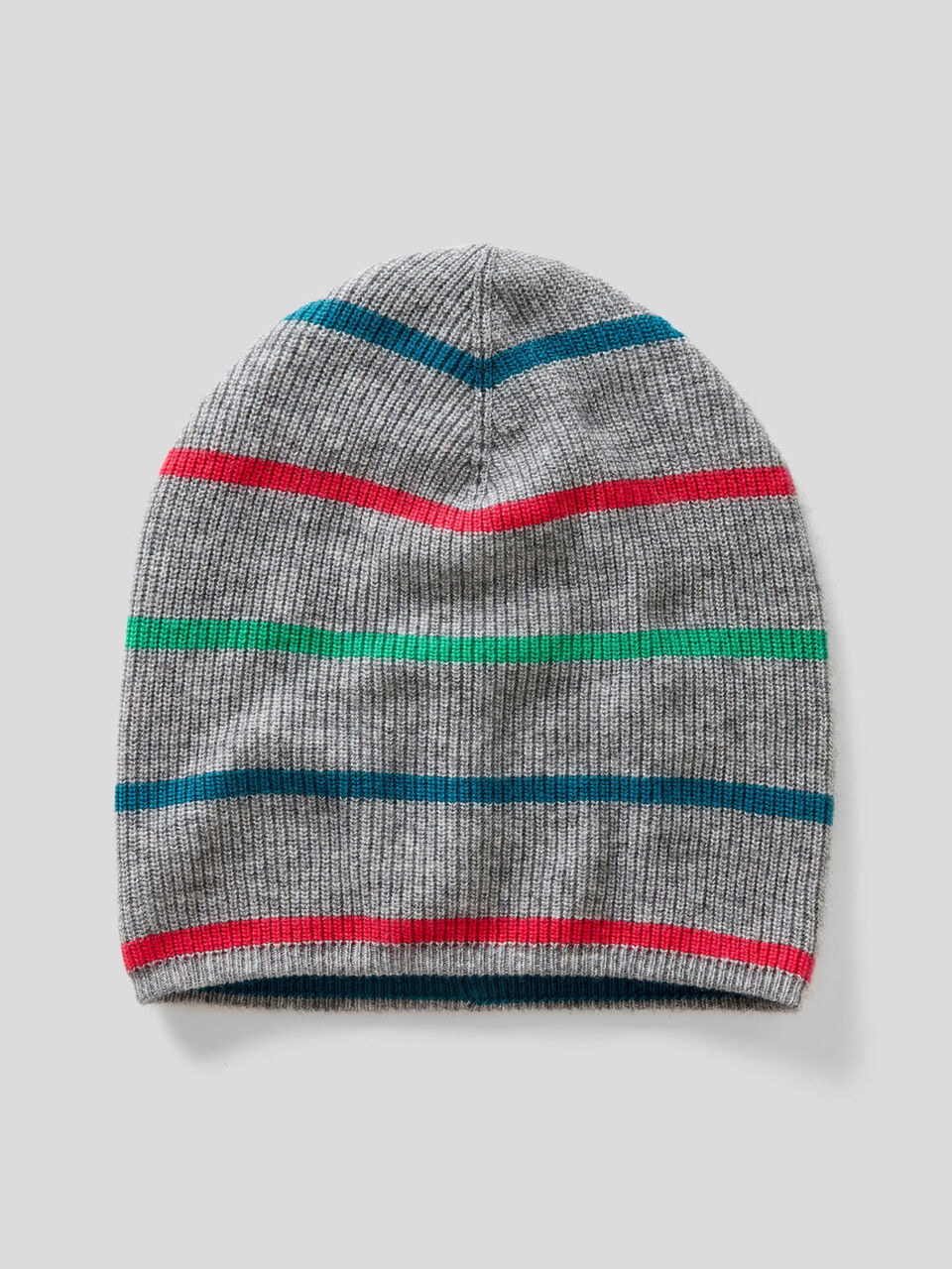 Gorro en mezcla de lana a rayas image number 1