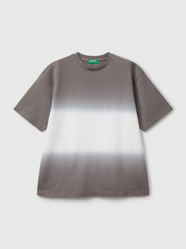 Camiseta over-fit dip-dye Niño