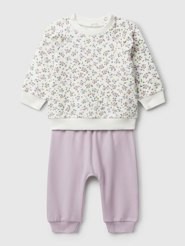 Conjunto de sudadera estampada Recién nacidos