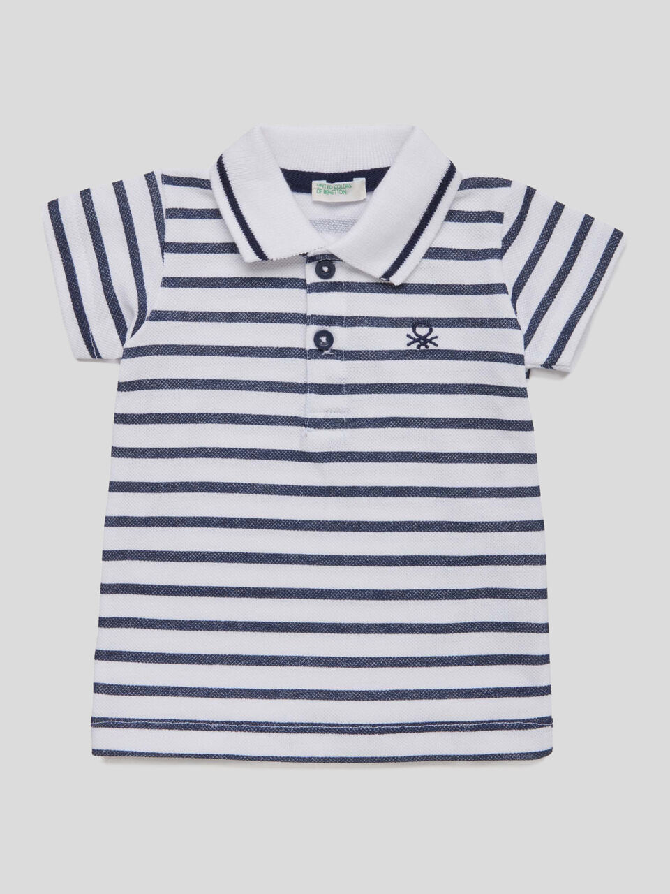 Polo de rayas con logotipo image number 1