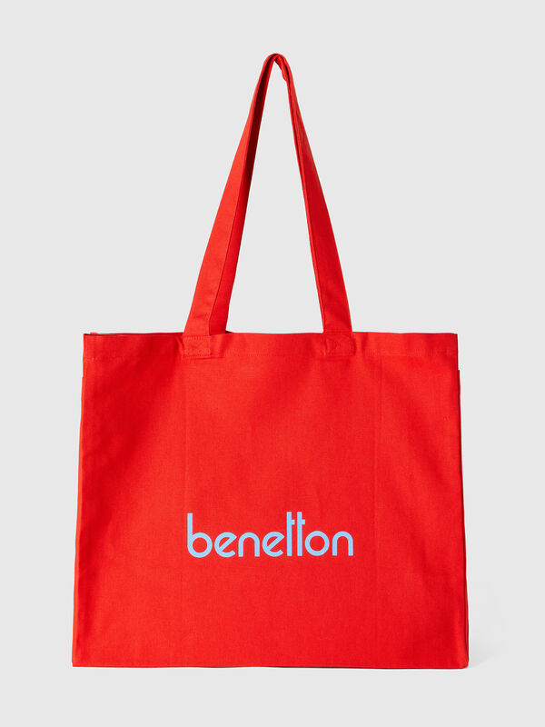 Tote bag rojo de 100 % algodón