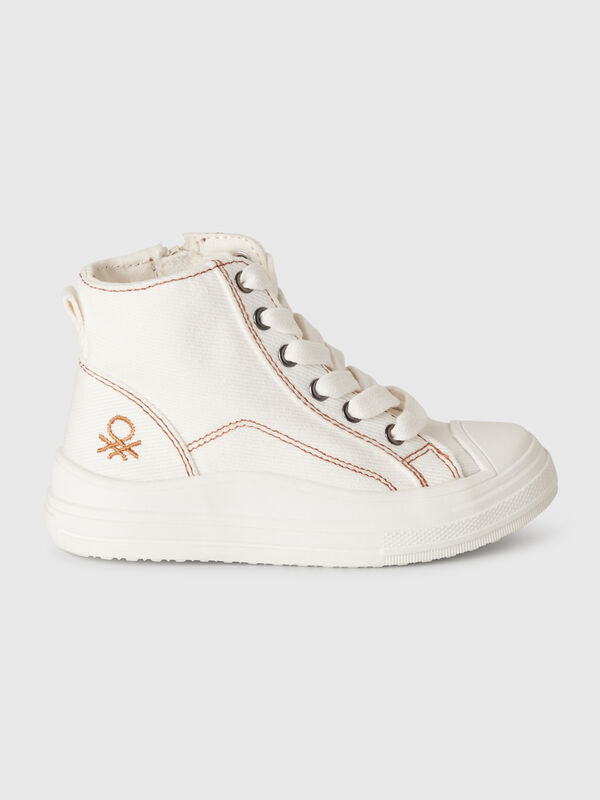Zapatillas altas con efecto denim Niño