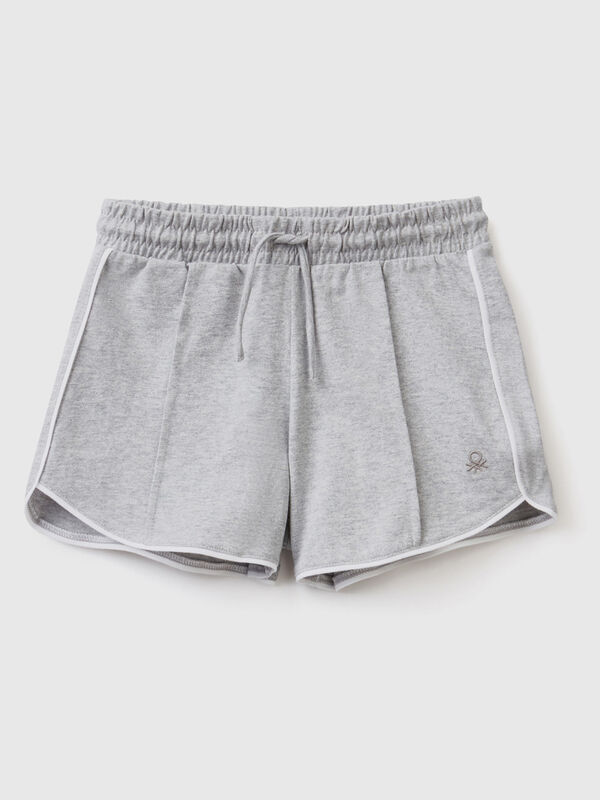 Pantalón corto de 100 % algodón con cordón Niña