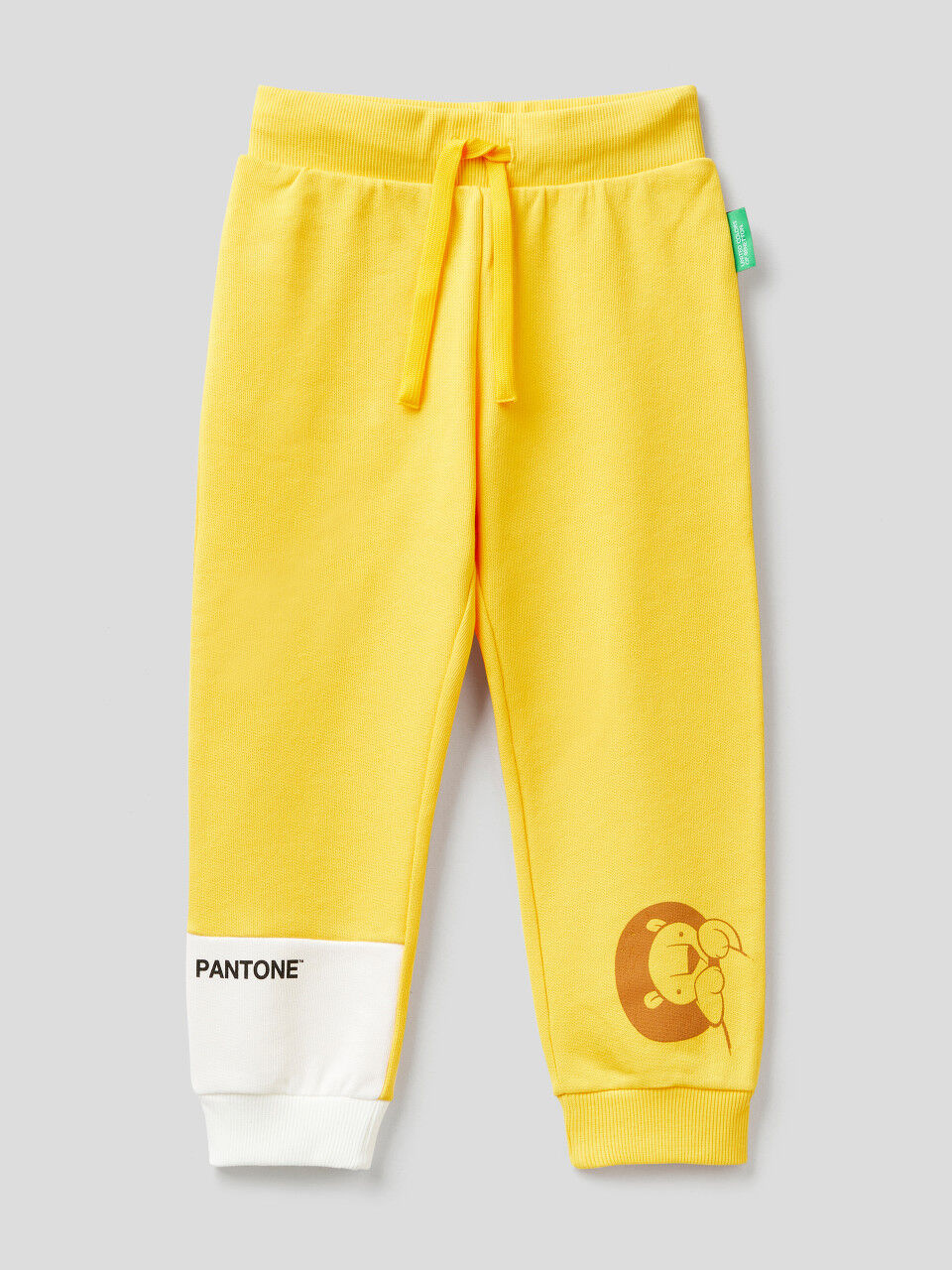 Pantalón amarillo de felpa BenettonxPantone™