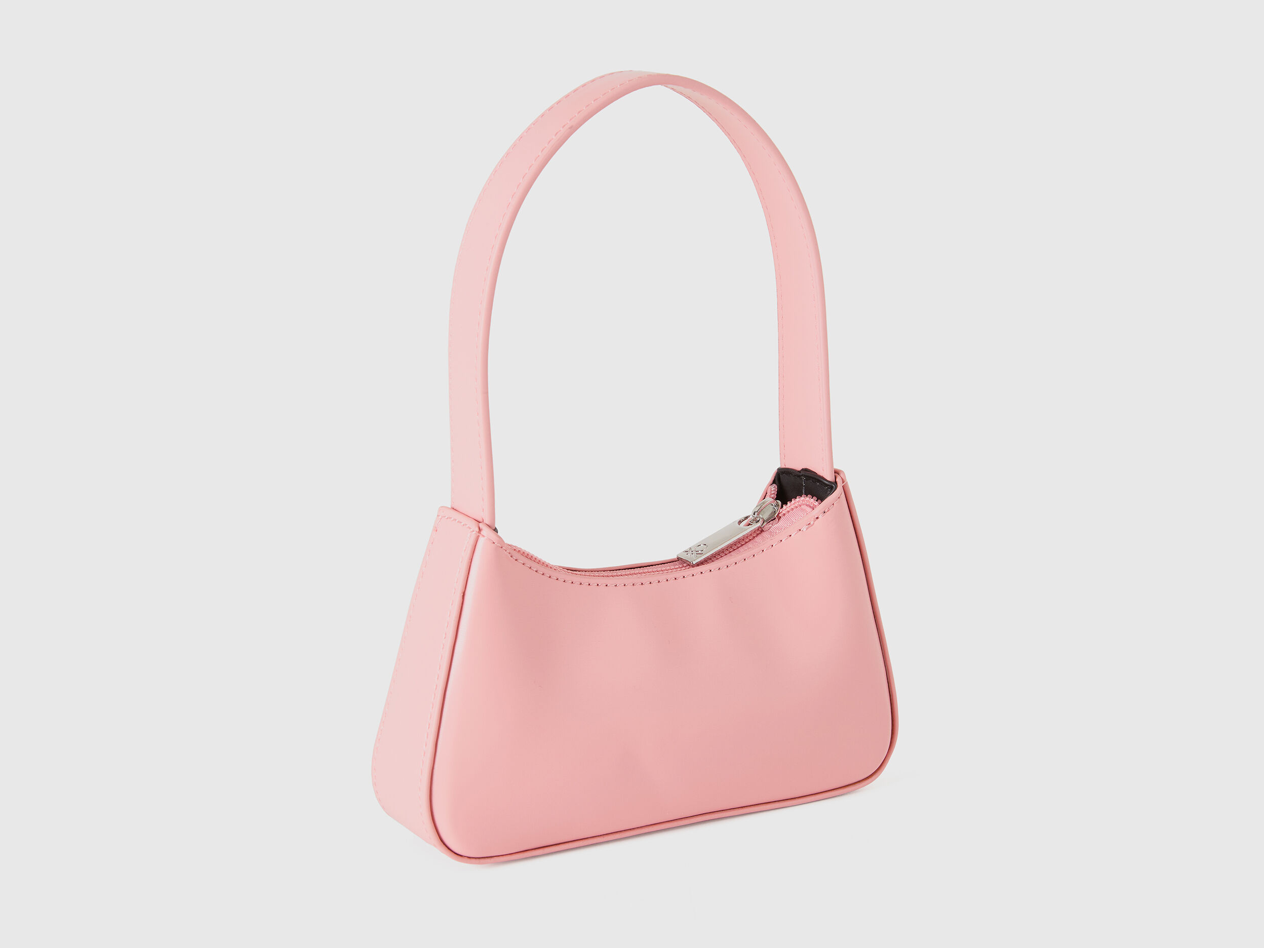 Bolso de mano brillante Rosa Benetton