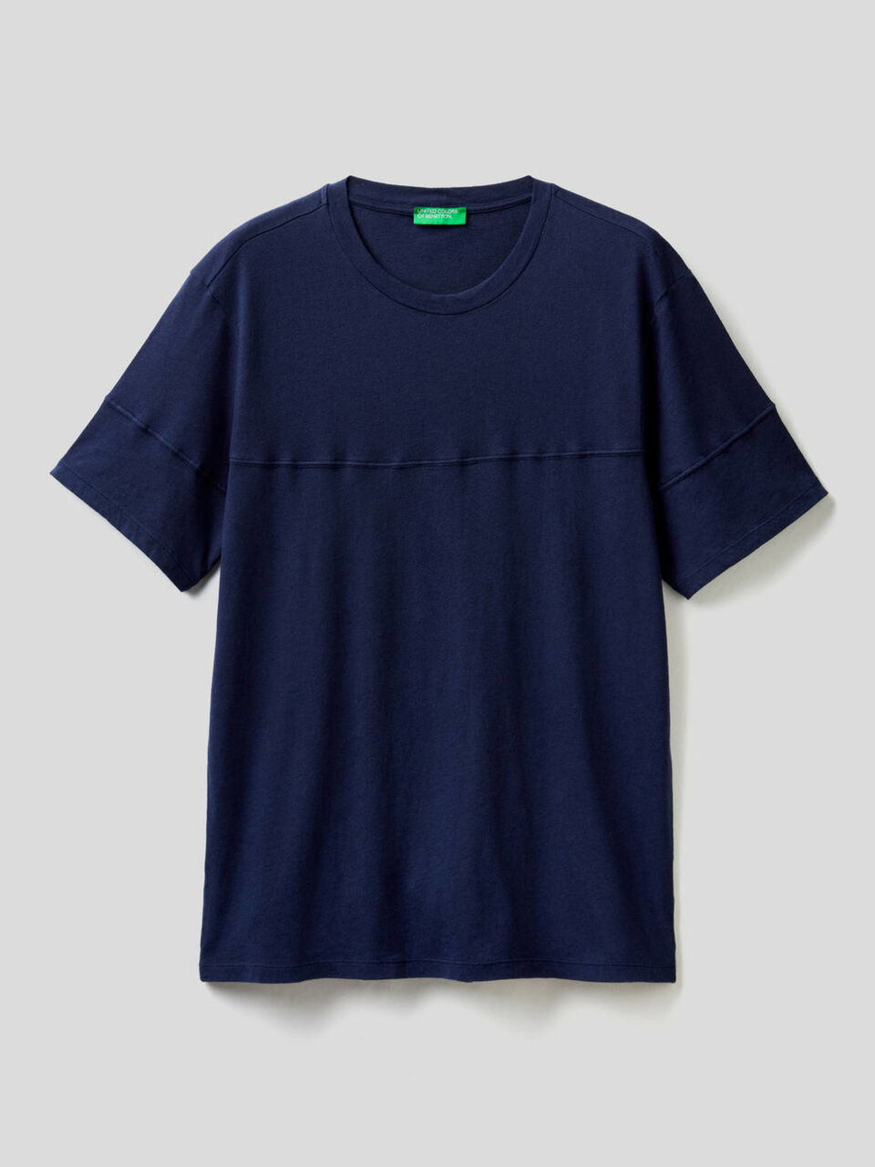 Camiseta lisa de lino mixto image number 1